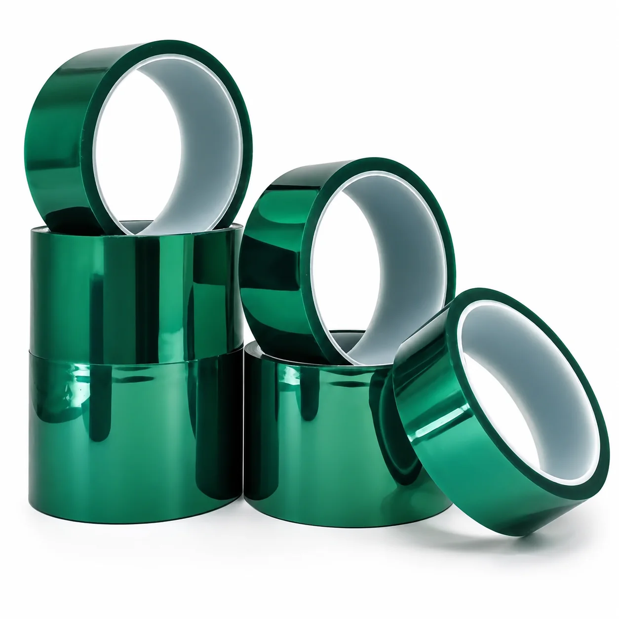 Green PET silicone high temperature tape